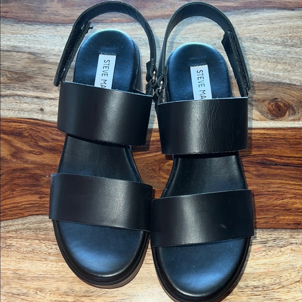Steve Madden Black Sandals